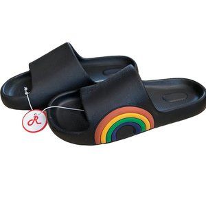 Smile Slippers Rainbow Slides Size 39-40 (US Size 9 Womens)